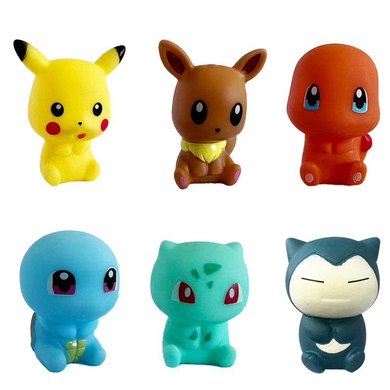 Baby Products For Bathing - 6Pcs Pokemon Bath Toys Pikachu Bulbasaur
