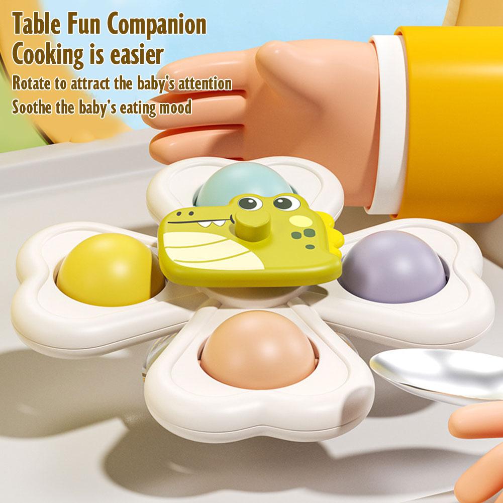 3PCS Suction Cup Rotating Toy  - đánh giá và giá Baby Products For Bathing